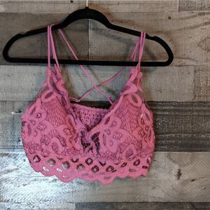 Gorgeous NEW mauvevlacey bra top XS